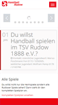 Mobile Screenshot of handballrudow.de